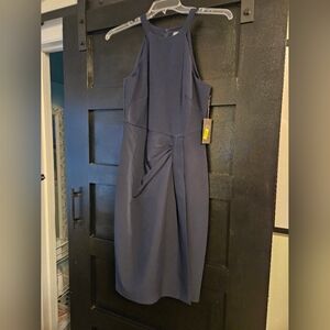 Vince Camuto One Shoulder Dress in Deep Blue